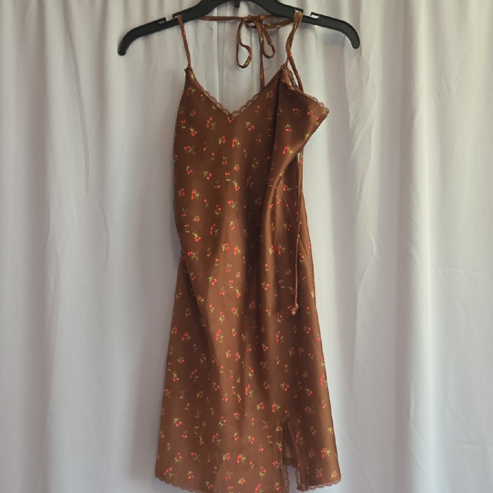 Wild Fable Brown Floral Mini Dress
